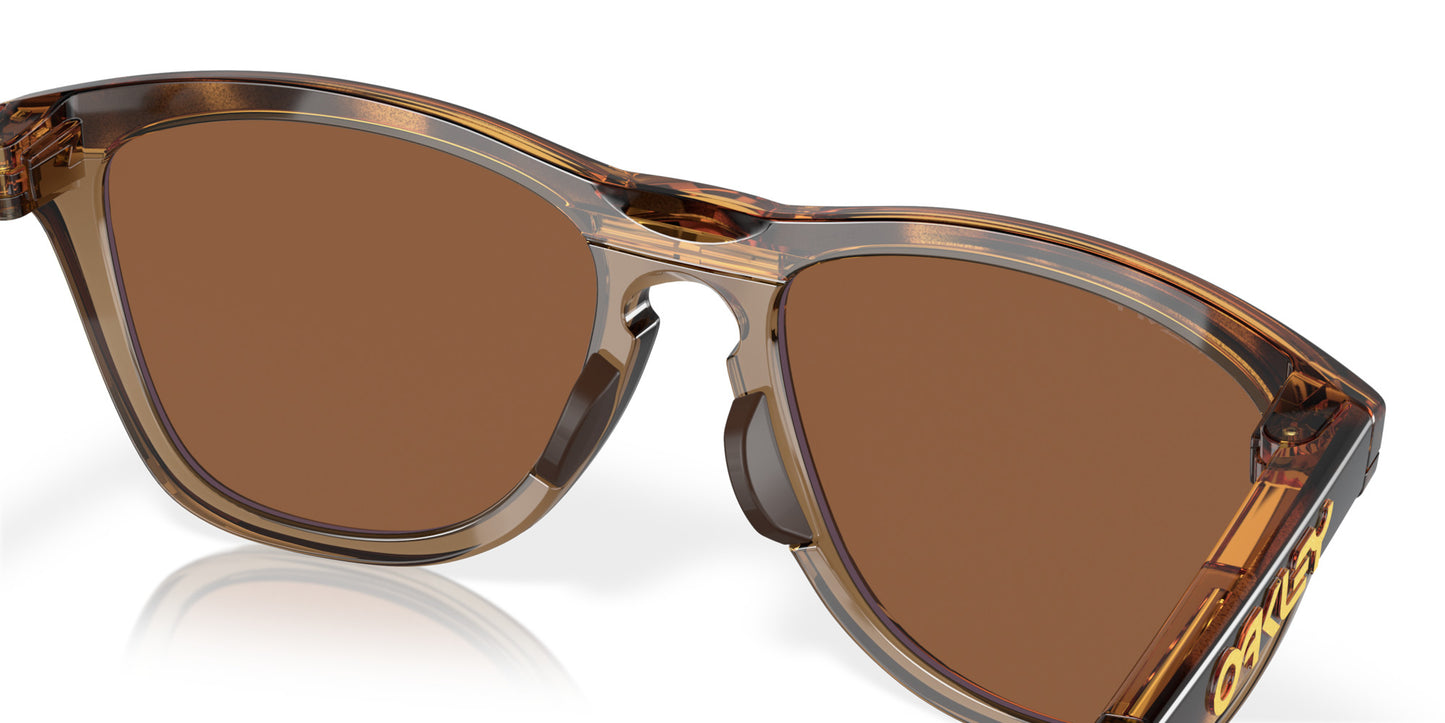 OAKLEY FROGSKINS RANGE BROWN TORT SUNGLASSES w/ PRZM TNGSTN PLR