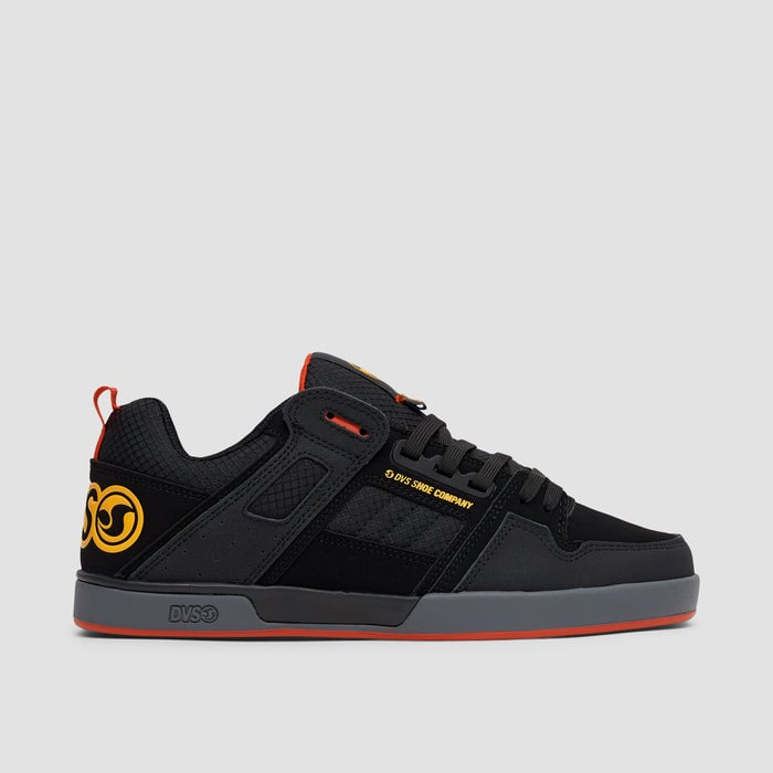 DVS MENS COMANCHE 2.0 SHOE SP23 BLACK/YEL/RED/NUBUCK