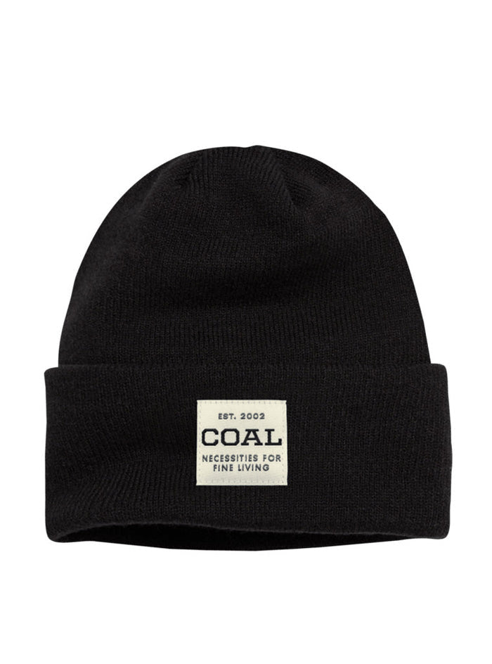 2024 COAL UNIFORM RECYCLED KNIT CUFF BEANIE BLACK