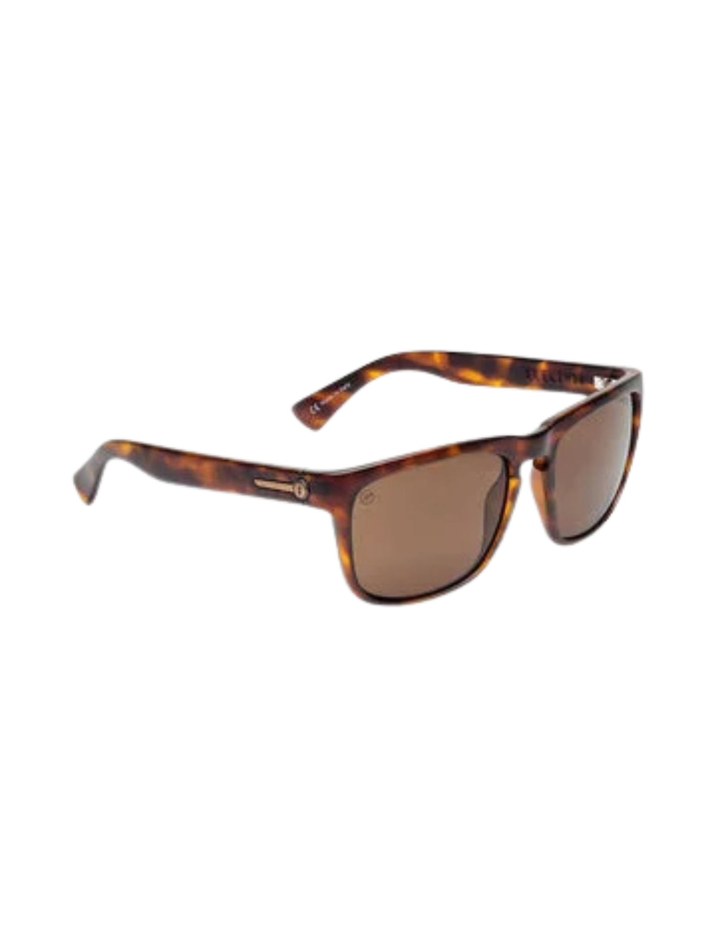 ELECTRIC SWINGARM MATTE TORT SUNGLASSES w/ BRNZ PLR LENS