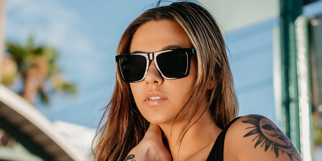 BLENDERS ROMEO BLACKJACKET BLACK SUNGLASSES w/ SMOKE PLR LENS