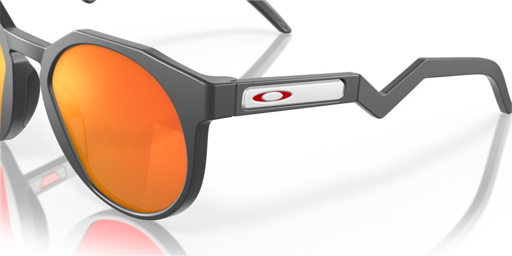 OAKLEY HSTN MATTE CARBON GRY SMK SUNGLASSES w/ PRIZM RUBY LENS