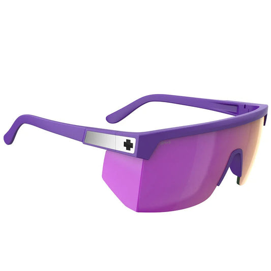 SPY SUPER FLYNN ANSI MATTE PURP SUNGLASSES w/ HAPPY GRY GRN PINK MRR