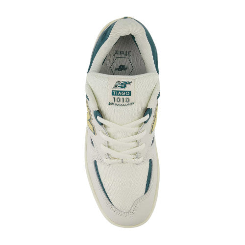 NEW BALANCE MENS NUMERIC 1010 TIAGO SHOE SP24 WHITE/GREEN