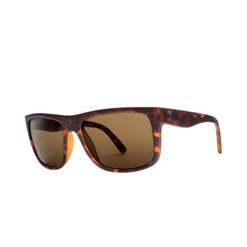 ELECTRIC SWINGARM MATTE TORT SUNGLASSES w/ BRNZ LENS