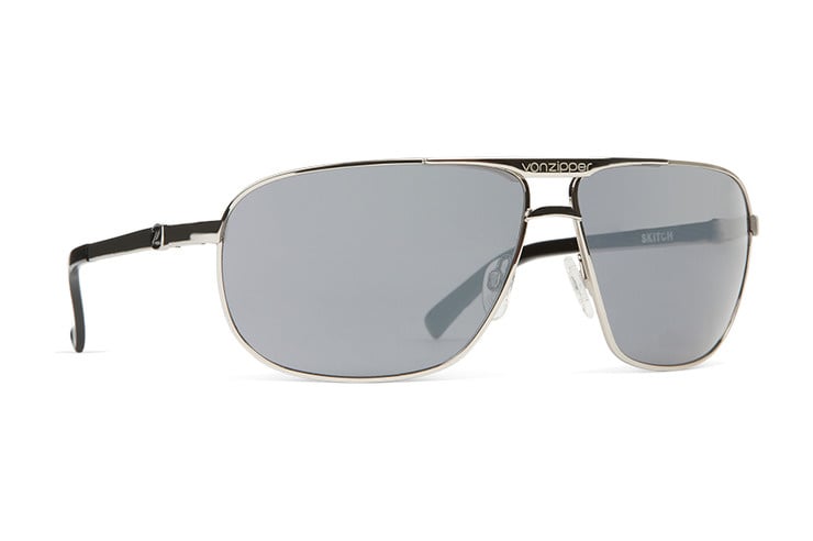 VONZIPPER SKITCH SILVER SUNGLASSES w/ GRY CHROME LENS