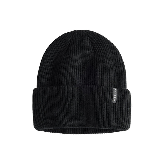 2026 AUTUMN SELECT SOLID BEANIE BLACK