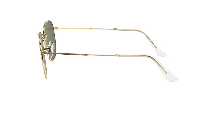 PLX RAY-BAN HEXAGONAL SUNGLASSES GOLD w/ GRN