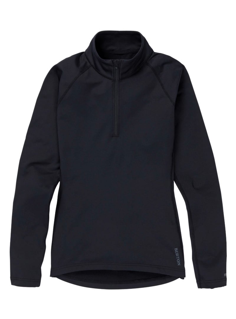 2026 BURTON WMNS HVYWT X QUATER ZIP T.BLK