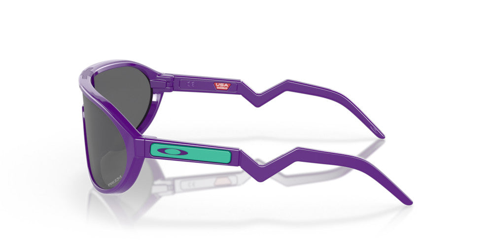 OAKLEY CMDN ELECTRIC PURP SUNGLASSES w/ PRIZM BLK LENS
