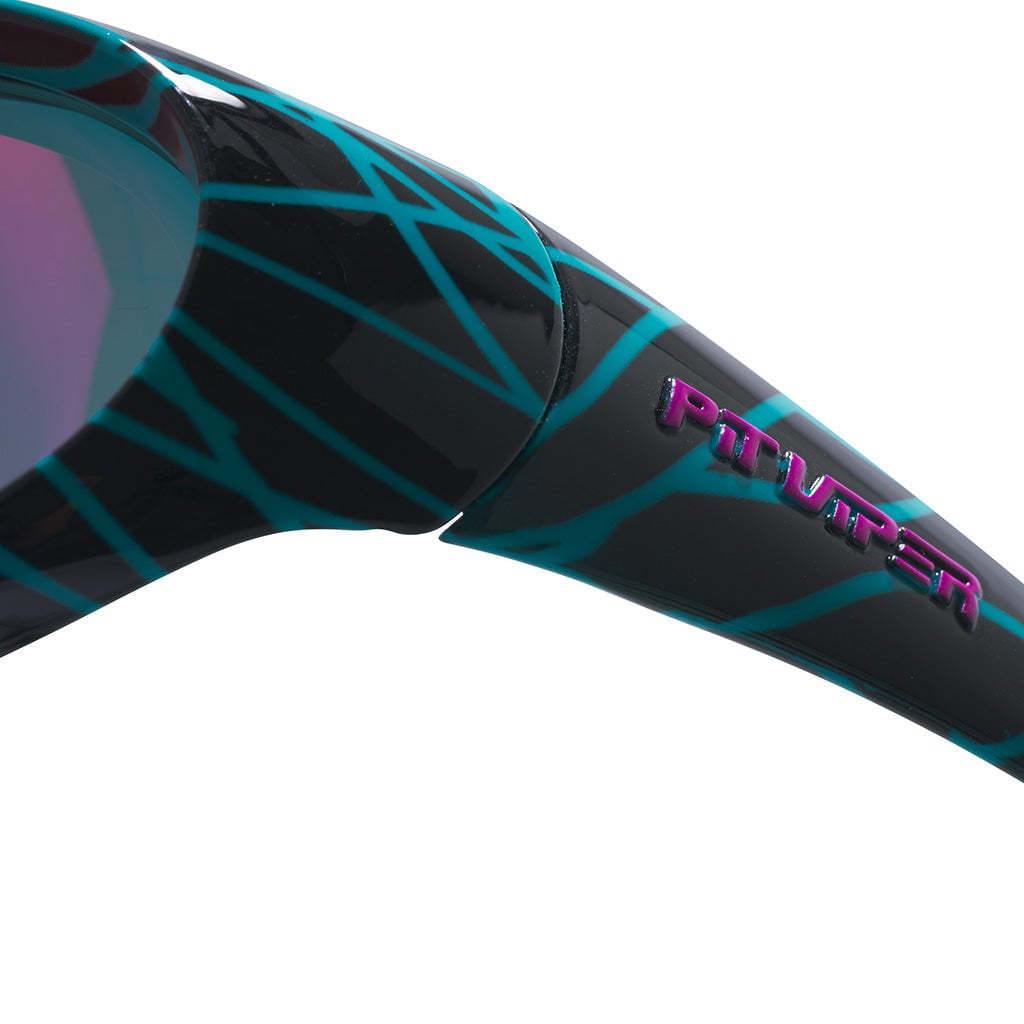PIT VIPER SLAMMER SUNGLASSES THE VOLTAGE w/PINK PURP