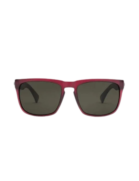 ELECTRIC KNOXVILLE XL JM MATTE BOARS BLOOD SUNGLASSES w/ GRY PLR LENS