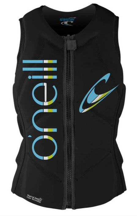 2022 O'NEILL WMNS SLASHER FULL-ZIP COMP VEST BLK/BLK