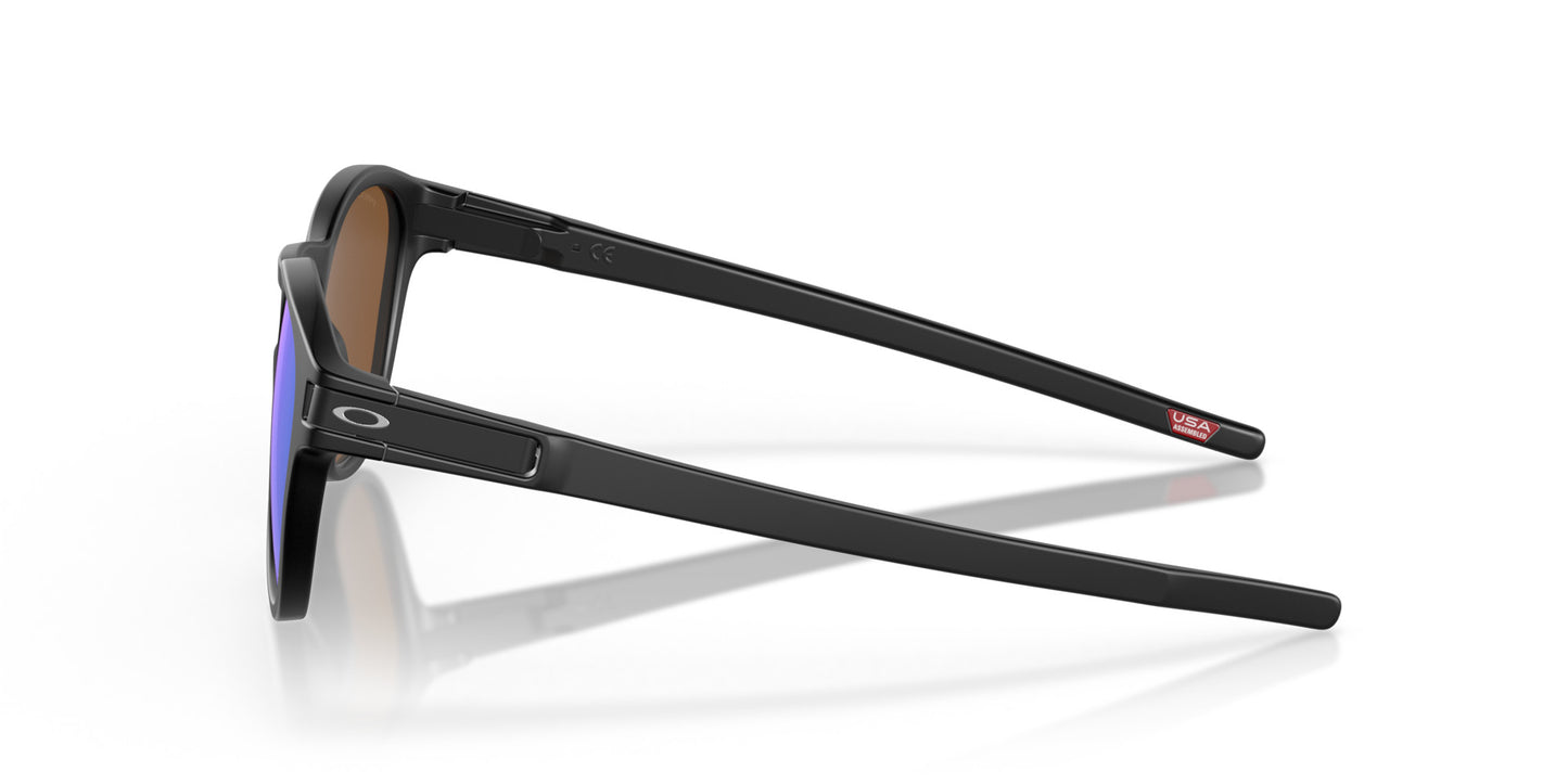 OAKLEY LATCH KEY MATTE BLK SUNGLASSES w/ PRIZM VIOLET