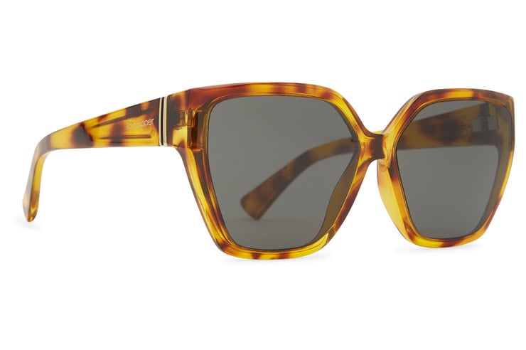 VONZIPPER OVERTURE SPOTTED TORT SUNGLASSES w/ WLD VNTG GRY PLR LENS