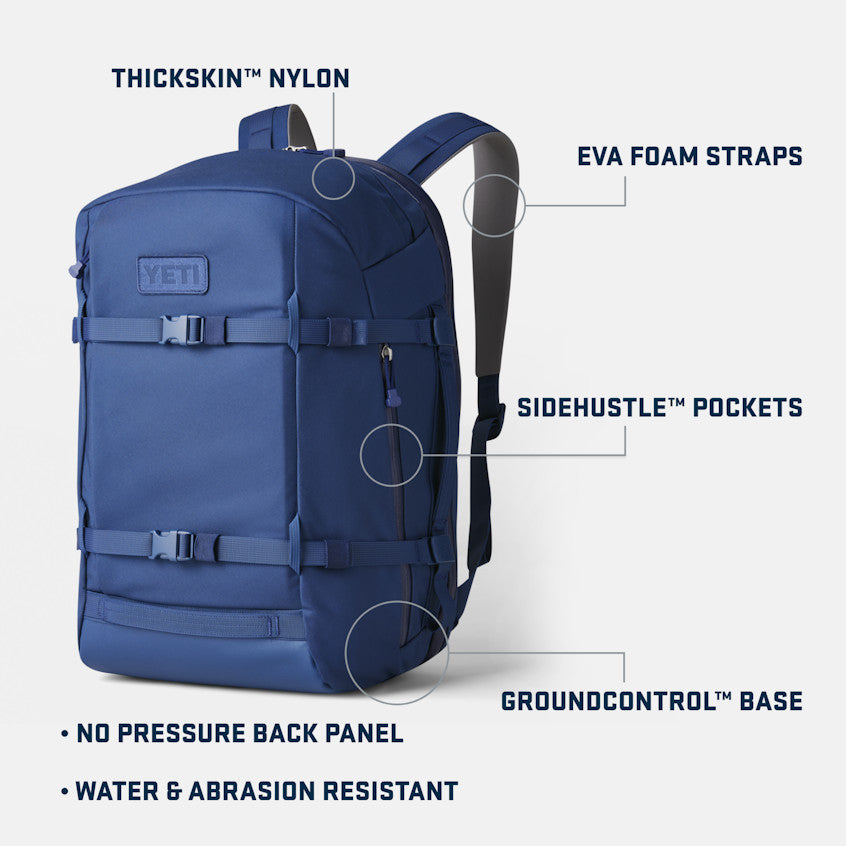 YETI CROSSROADS BACKPACK NAVY 35L