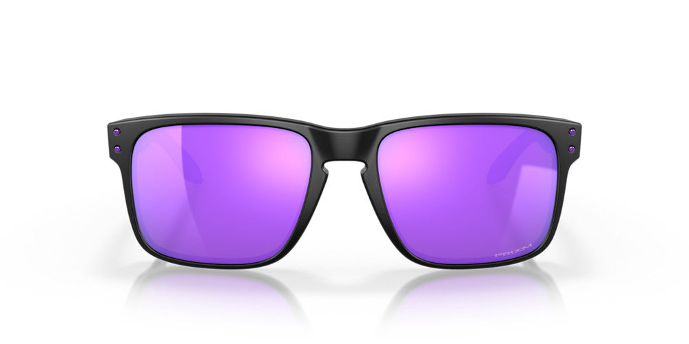 OAKLEY HOLBROOK MATTE BLK SUNGLASSES w/ PRIZM VIOLET LENS