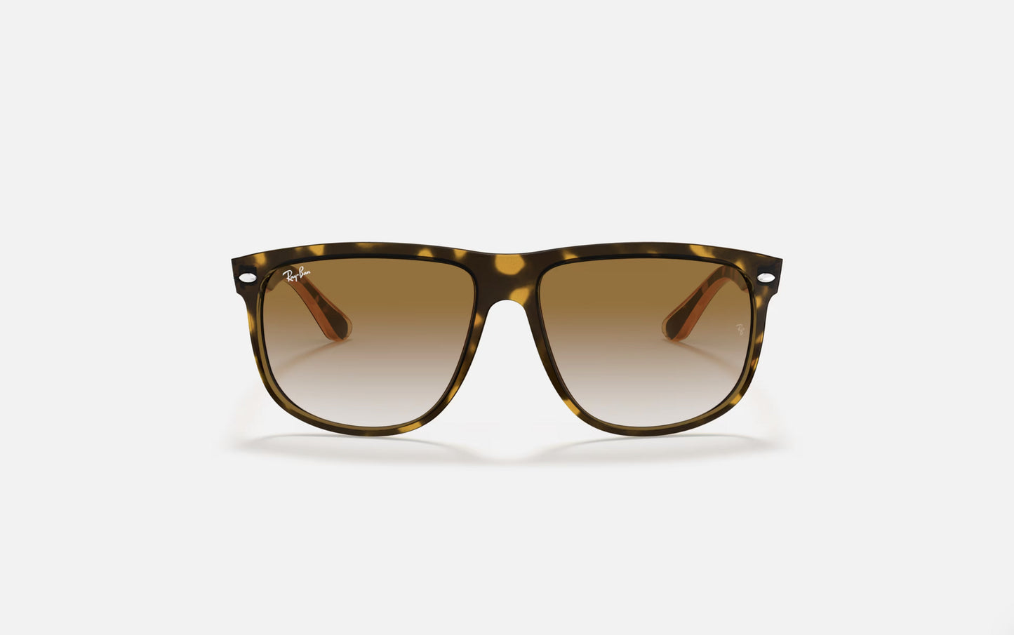 RAY-BAN BOYFRIEND SUNGLASSES LT HAVANA TORT w/ CLEAR GRAD BRWN