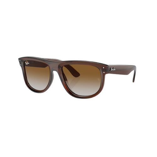 RAY-BAN BOYFRIEND SUNGLASSES REVERSE TRANS BROWN w/ CLEAR GRAD