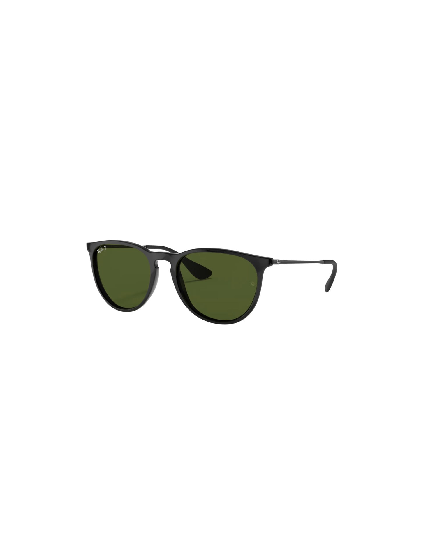 RAY-BAN ERIKA SUNGLASSES BLACK w/ GREEN
