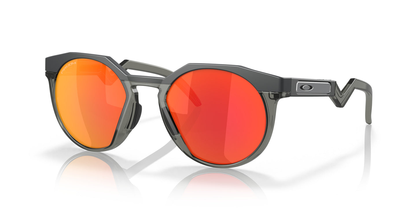 PLX OAKLEY HSTN MATTE CARBON SUNGLASSES w/ PRIZM RUBY LENS