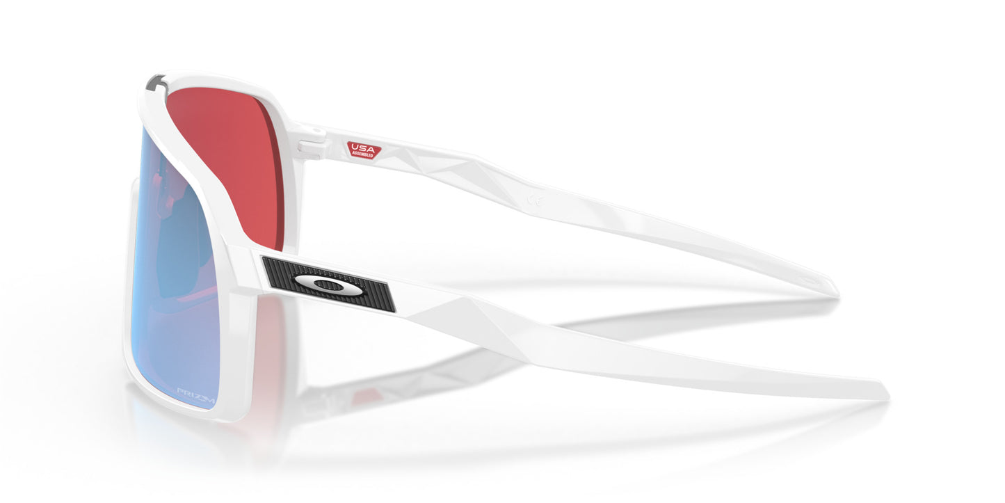 OAKLEY SUTRO POLISHED WHITE SUNGLASSES w/ PRIZM SNOW SAPP IRID LENS