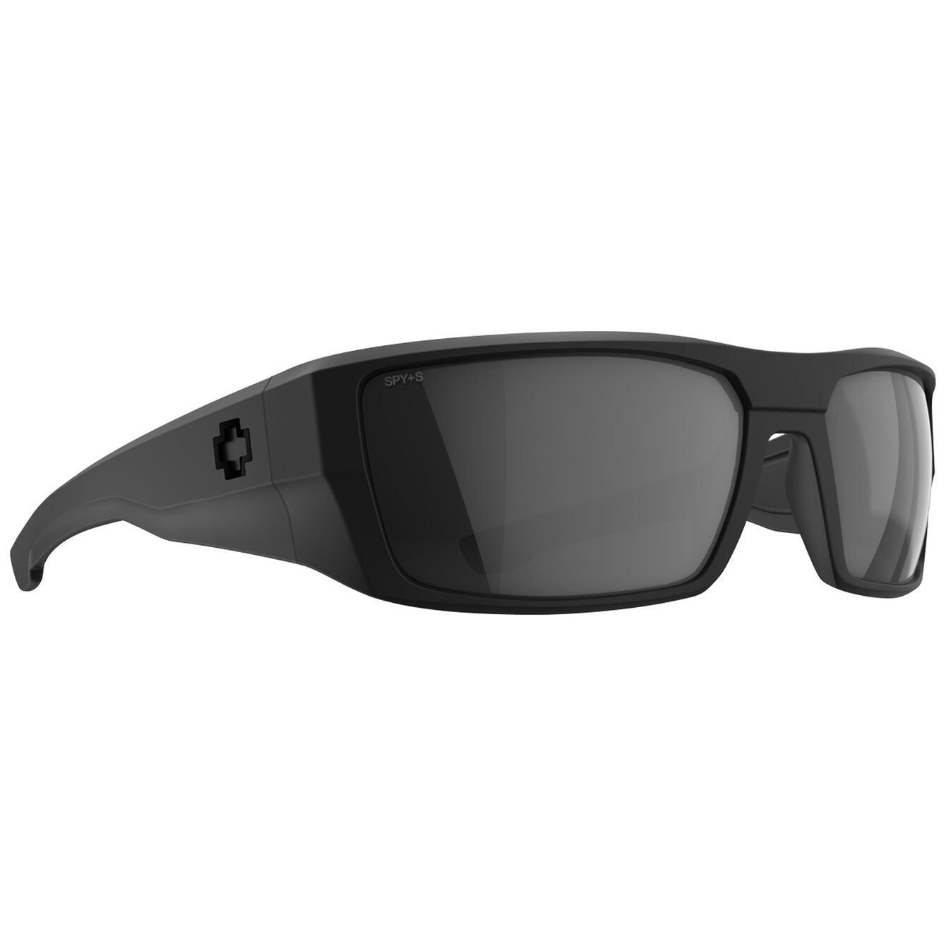 SPY DIRK ANSI MATTE BLACK SUNGLASSES w/HAPPY GRAY PHOTOCHROMIC