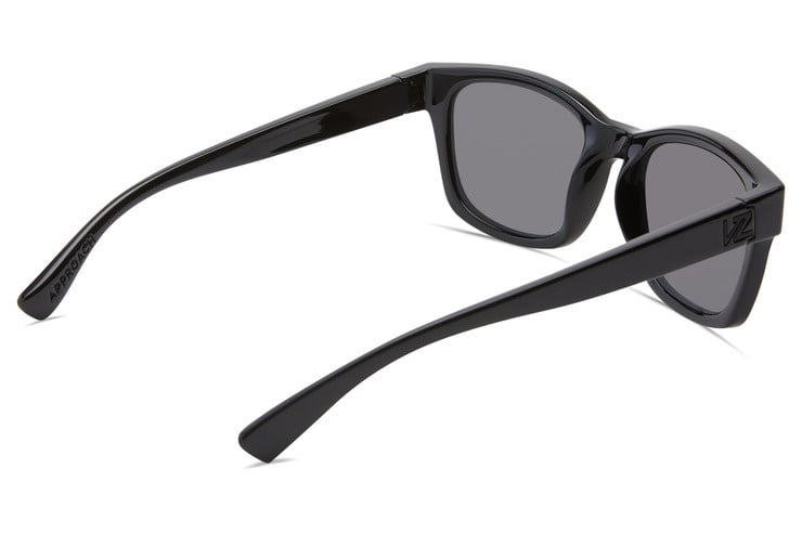 VONZIPPER APPROACH BLACK GLOSS SUNGLASSES w/ GRY LENS