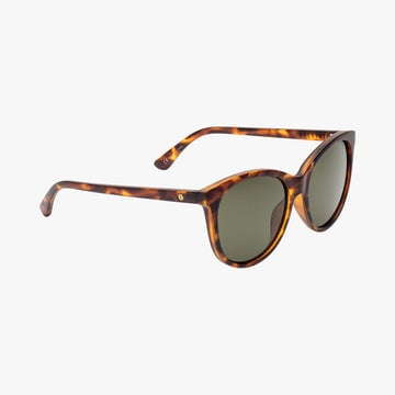 ELECTRIC PALM MATTE TORT SUNGLASSES w/ GRY PLR LENS