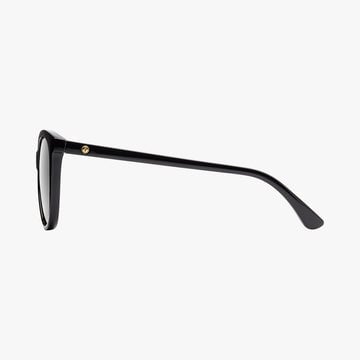 ELECTRIC PALM GLOSS BLACK SUNGLASSES w/ GRY PLR LENS