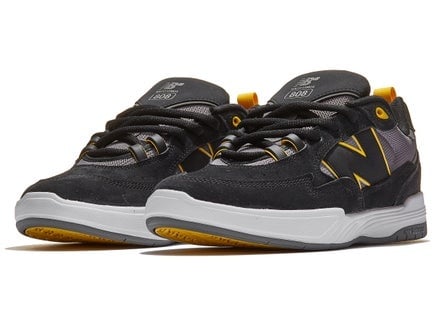 NEW BALANCE MENS NUMERIC 808 TIAGO SHOE SP24 BLACK/YELLOW