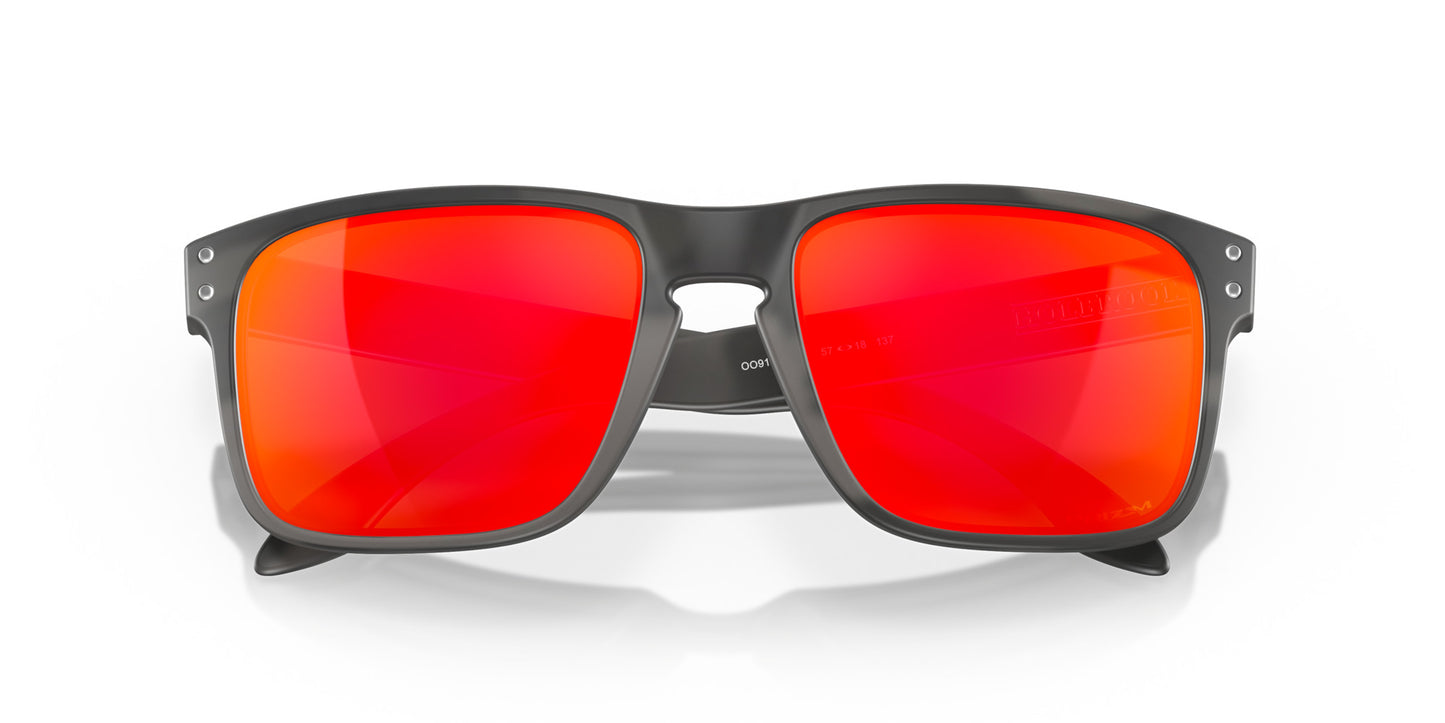OAKLEY HOLBROOK MATTE BLK CAMO SUNGLASSES w/PRIZM RUBY