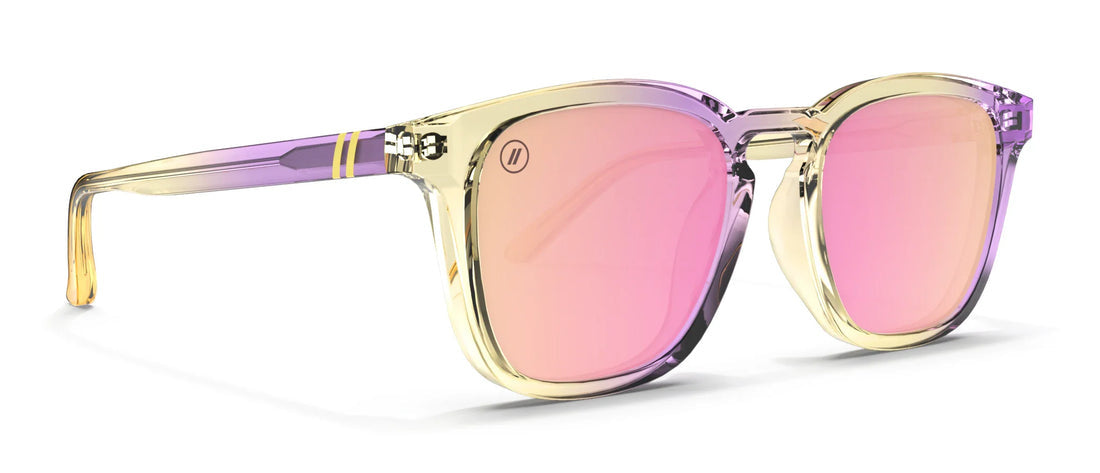 BLENDERS SYDNEY SUNGLASSES CORAL SUMMER w/ YELLOW / PINK POLAR