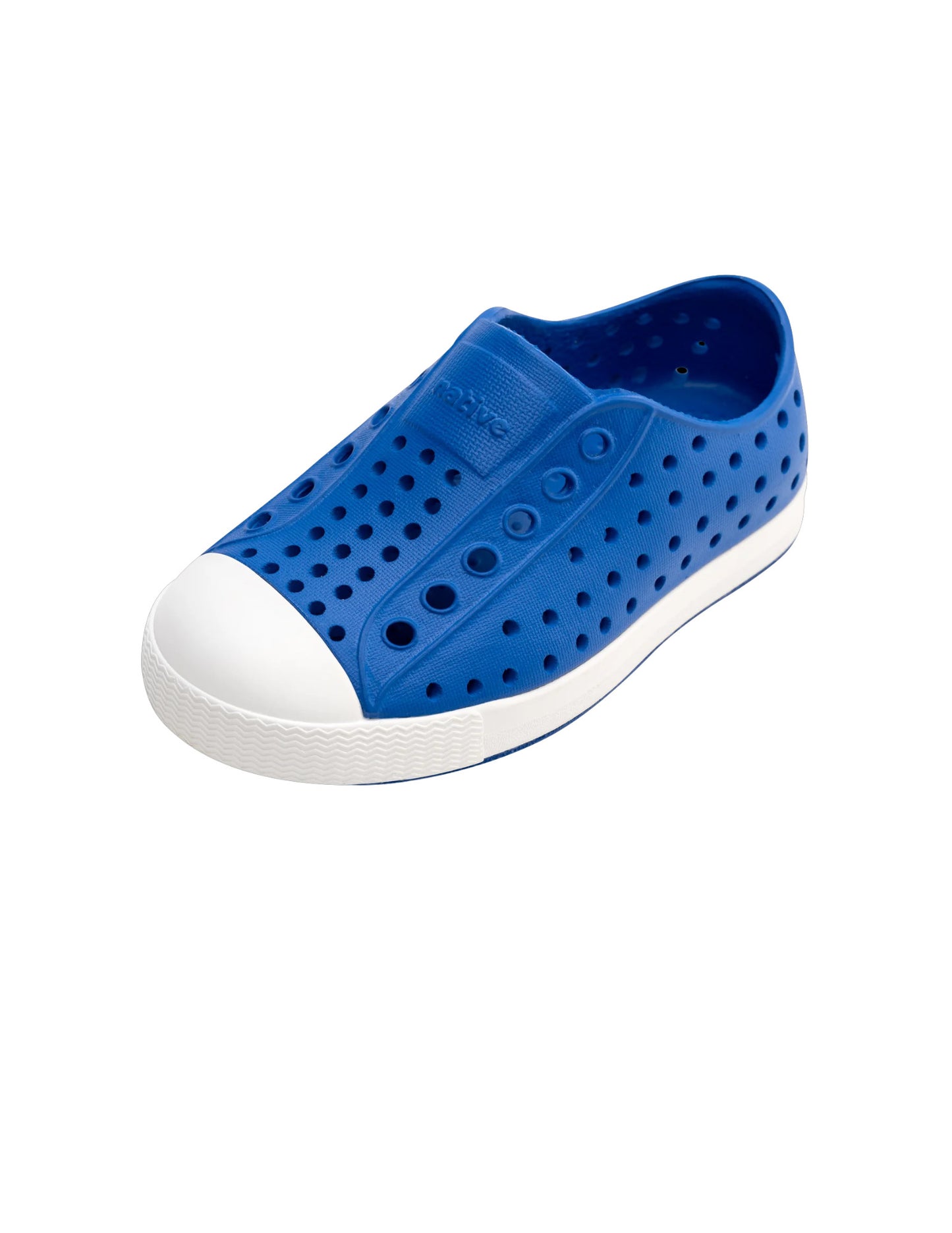 NATIVE JEFFERSON JUNIOR SHOE SP25 UV BLUE/SHELL WHITE