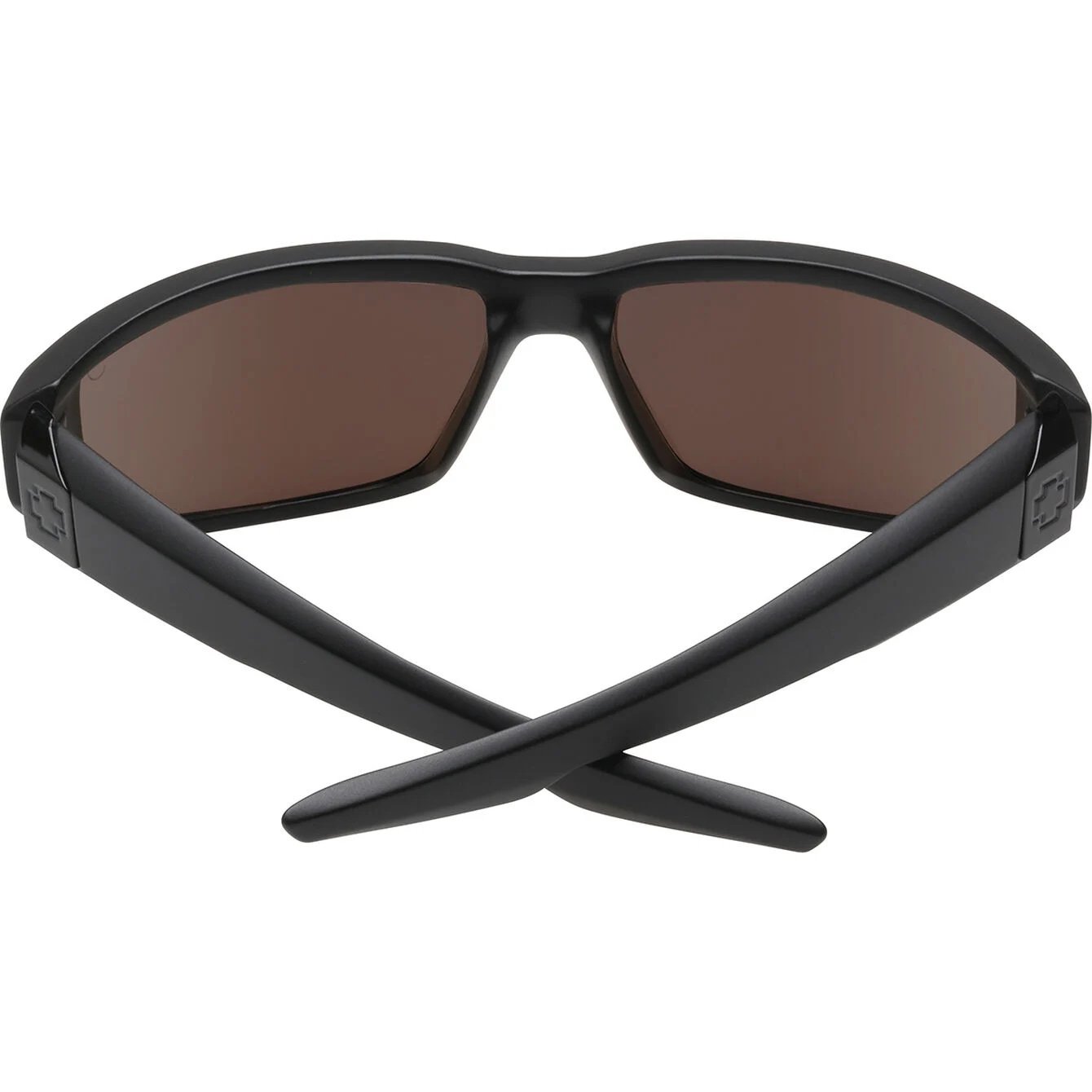 SPY DIRTY MO SOFT MATTE BLACK SUNGLASSES w/ HAPPY BRNZ PLR GRN SPCTR MIR