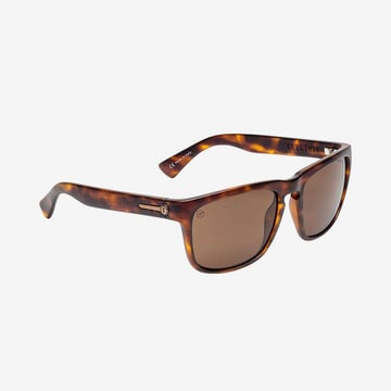 ELECTRIC KNOXVILLE XL MATTE TORT SUNGLASSES w/ BRNZ LENS