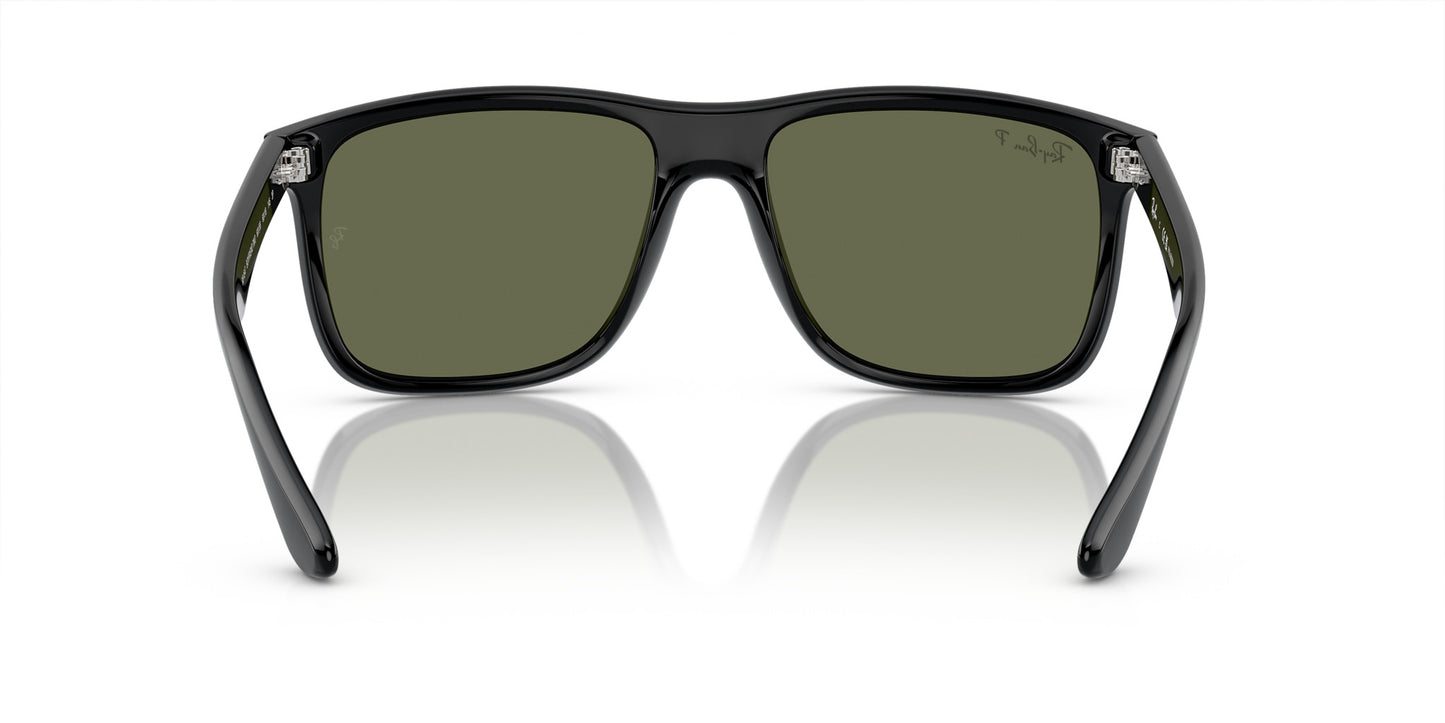RAY-BAN BOYFRIEND TWO SUNGLASSES BLACK w/ GREEN PLR