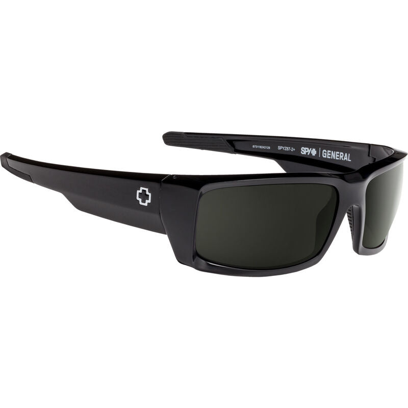 SPY GENERAL BLACK SUNGLASSES w/ HAPPY GRY GRN
