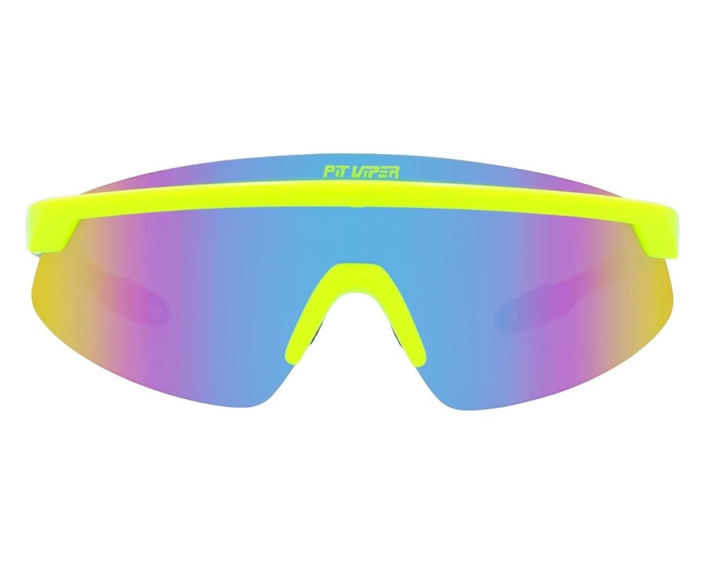 PIT VIPER THE SKYSURFER SUNGLASSES THE SLUDGE w/POLAR BLUE/PURPLE