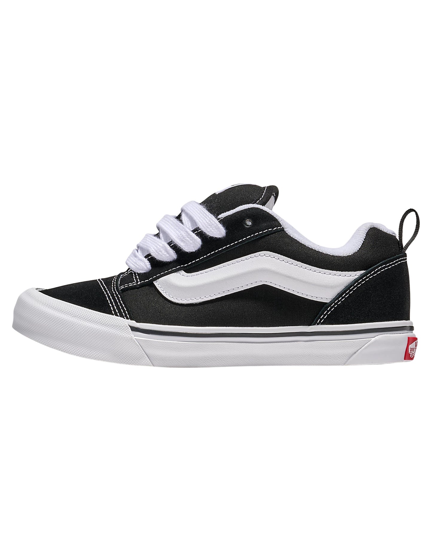 VANS YOUTH BOYS KNU SKOOL SHOES FA24 (6BT) BLACK/TRUE WHITE