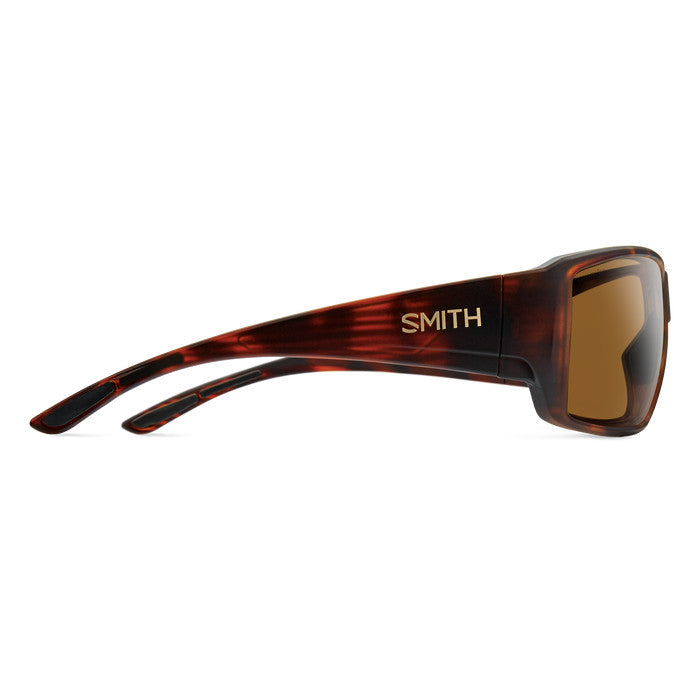 SMITH GUIDES CHOICE MATTE TORT SUNGLASSES W/ CP PLR BRWN