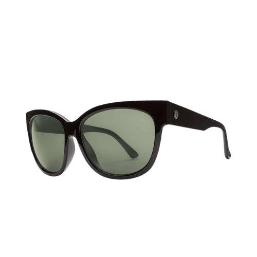 ELECTRIC DANGER CAT GLOSS BLACK SUNGLASSES w/ GRY PLR LENS