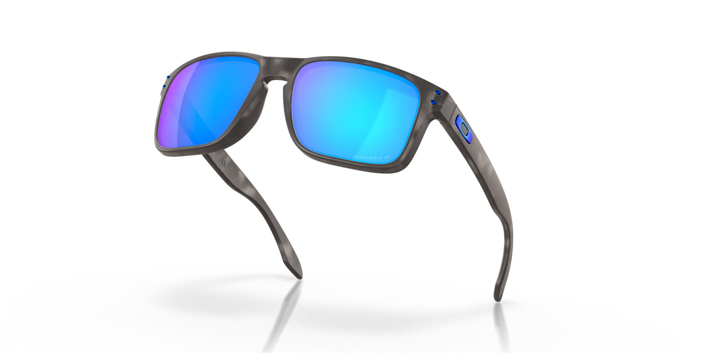 OAKLEY MATTE BLACK TORTOISE SUNGLASSES w/ PRIZIM SAPPHIRE IRID