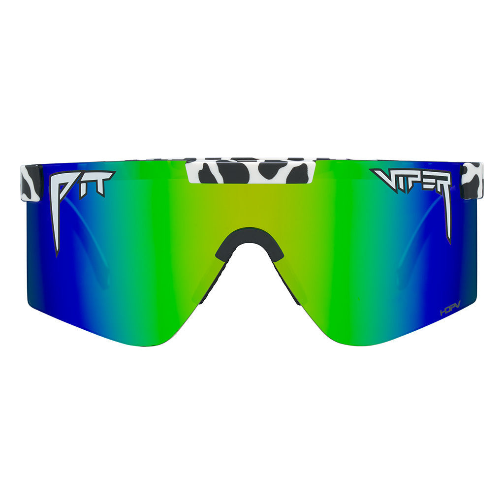 PIT VIPER THE COWABUNGA ORIGINAL WIDE SUNGLASSES w/ HDPV POLARIZED BLUE GREEN