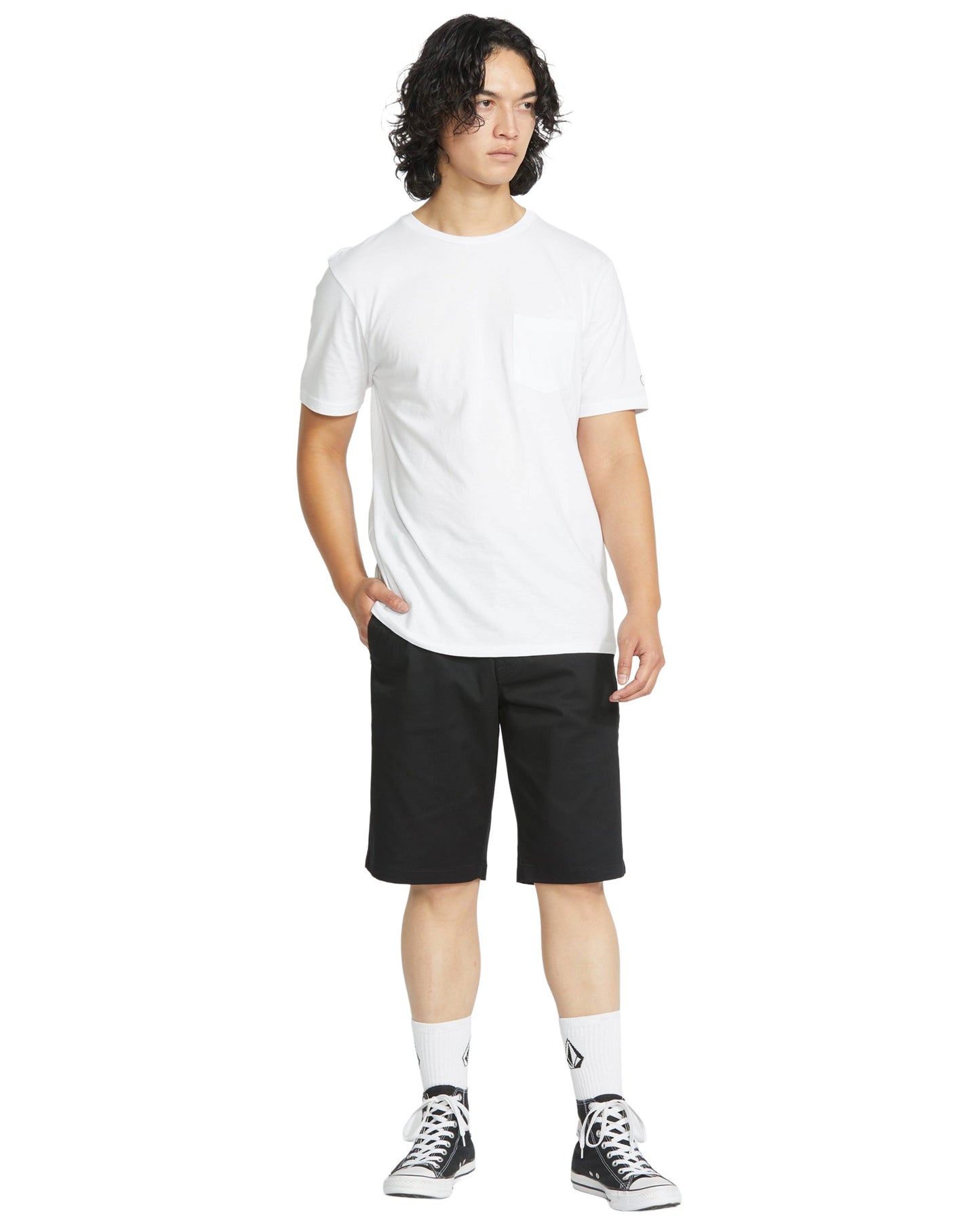 VOLCOM MENS FRICKIN MODERN STRETCH SHORT SP26 BLACK