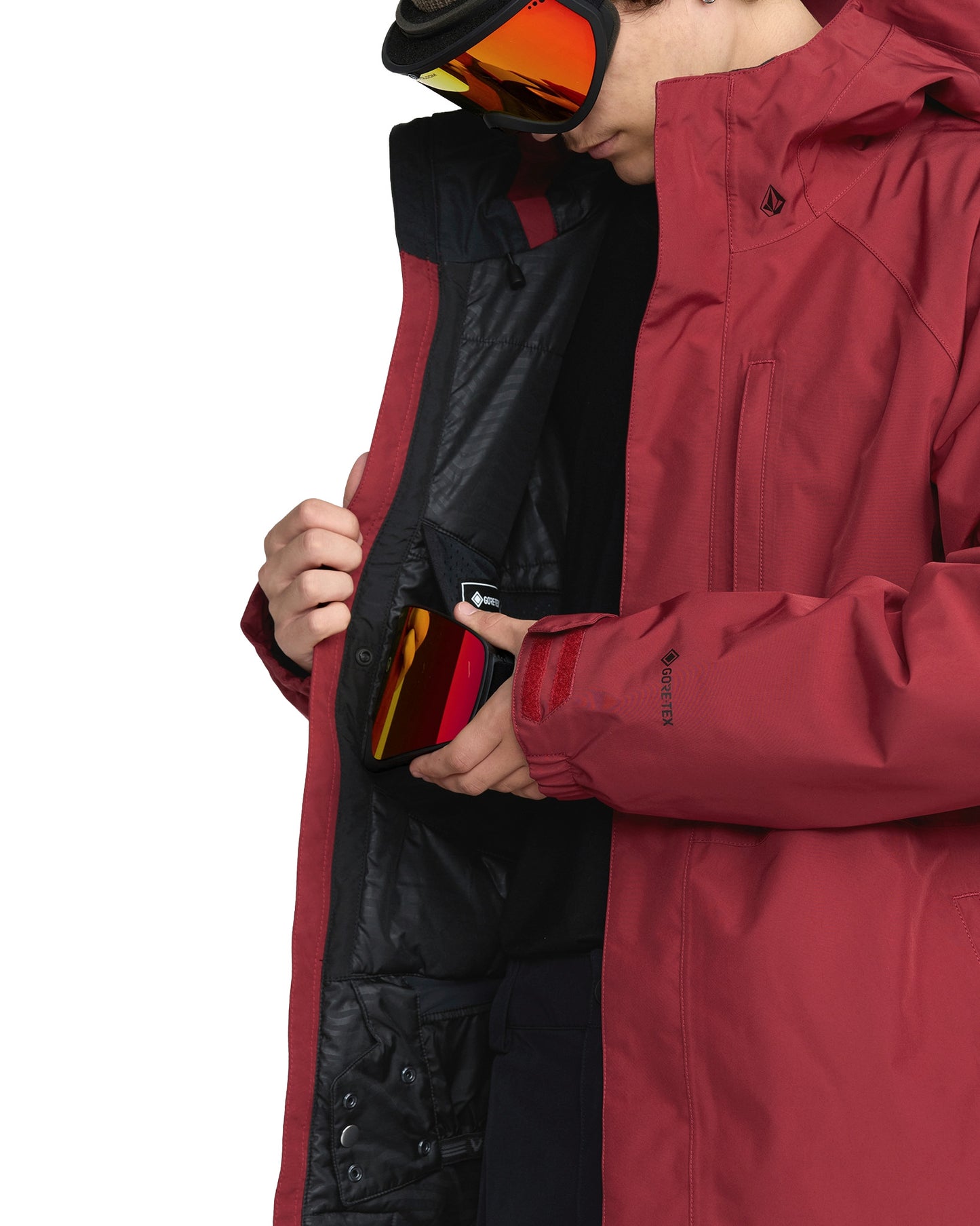 2026 VOLCOM DUA INS GORE-TEX JACKET BURNT RED