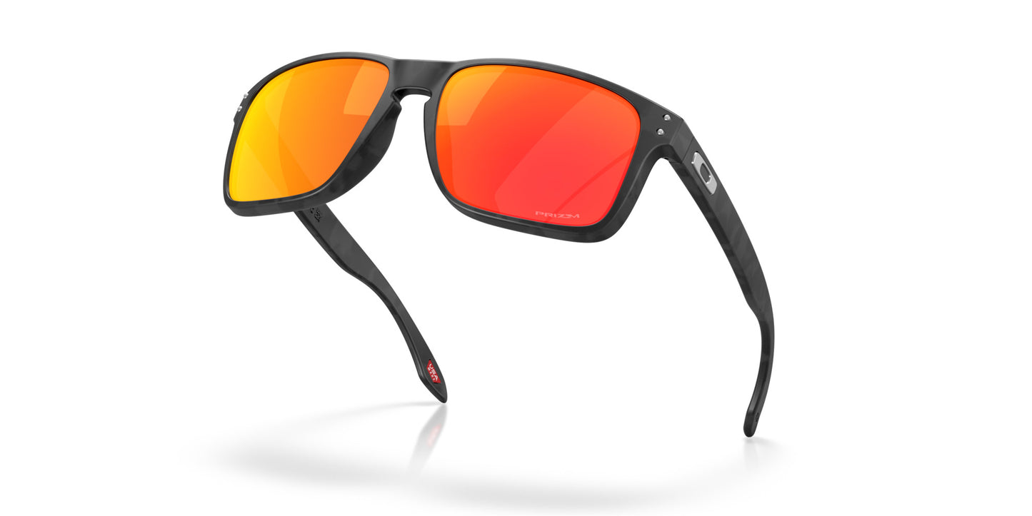 OAKLEY HOLBROOK XXL MATTE BLACK CAMO SUNGLASSES w/ PRIZM RUBY