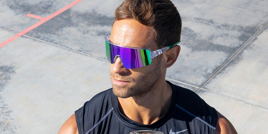 BLENDERS ECLIPSE X2 SUNGLASSES ADVENTURELAND w/ CLEAR / GREEN POLAR