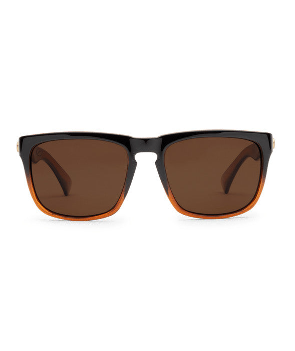 ELECTRIC KNOXVILLE BLACK AMBER SUNGLASSES w/ BRONZE PLR LENS
