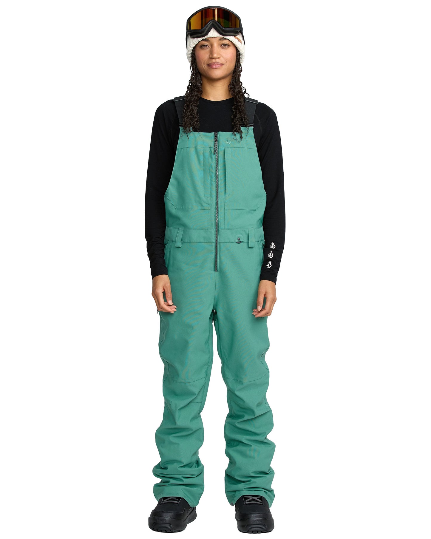 2026 VOLCOM WMNS SWIFT BIB OVERALL SPRUCE GREEN